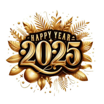 Happy New Year 2025 PNG