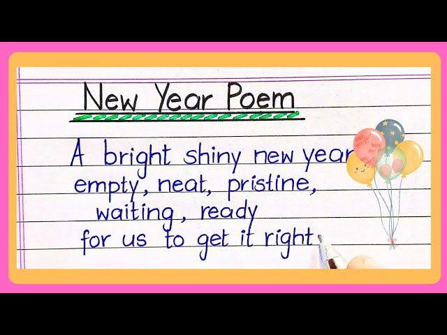 happy new year poem 2025